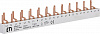 Шина питания IZ-SKN0021/10 (10мм2, 1P+N, 0.22м, Pin, 12mod.)