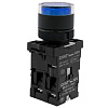 Кнопка управления NP2-BW3661 плоская синяя, 1НО, AC/DC230В(LED), IP40 (R)