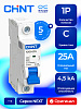 Авт. выкл. NXB-63S 1P 25А 4,5кА х-ка C (R)