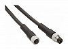 Шина ТМ7, прямой M12-B 4pin, Female-без разъема, 3м, TCSXCN1FNX3E