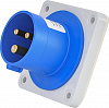 Вилка встраиваемая ERR-1632 IP44 (16A, 230V, 2P+PE)