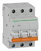 Автоматический выключатель Schneider Electric Домовой 3P 25А (C) 4.5кА, 11225