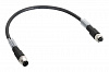 Шина ТМ7, прямой M12-B 4pin, Male-Female, 0,3м, TCSXCN1M1F03E