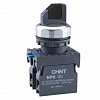 Переключатель без подсветки NP8-20X/372, 3 положения , чёрный, 2НО, IP65 (R)