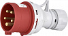 Вилка кабельная EV-3253 IP44 (32A, 400V, 3P+N+PE)